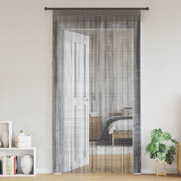 Tende a fili 2 pz Antracite 100x250 cm