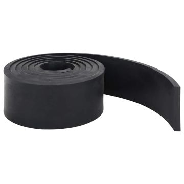 Bordo in Gomma per Spazzaneve Nero 300x8x1 cm