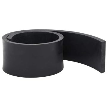 Bordo in Gomma per Spazzaneve Nero 80x10x1 cm