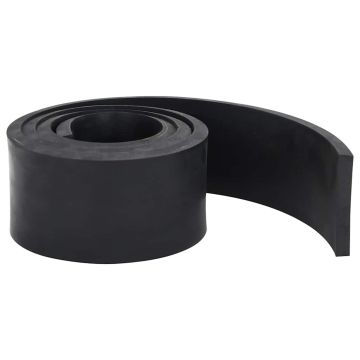 Bordo in Gomma per Spazzaneve Nero 200x10x1 cm