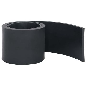 Bordo in Gomma per Spazzaneve Nero 150x15x1 cm