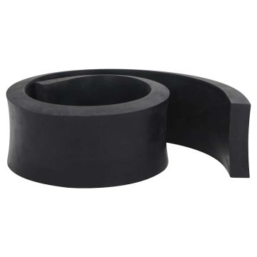 Bordo in Gomma per Spazzaneve Nero 120x8x2 cm