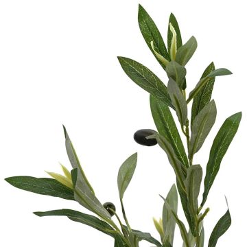 Albero Ulivo Artificiale 450 Foglie 120 cm Verde