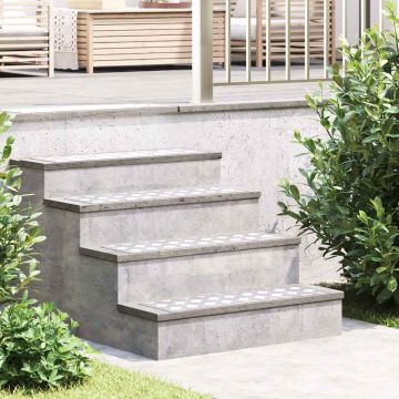 Gradini per Scale 2 pz 70 x 20 cm Argento Alluminio