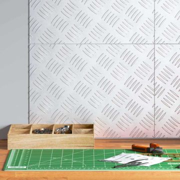 Gradini per Scale 4 pz 40 x 30 cm Argento Alluminio