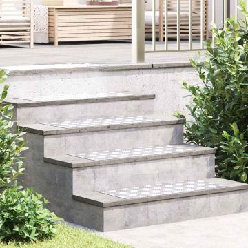 Gradini per Scale 2 pz 70 x 30 cm Argento Alluminio