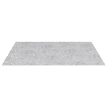 Gradini per Scale 2 pz 40 x 40 cm Argento Alluminio Quadrato
