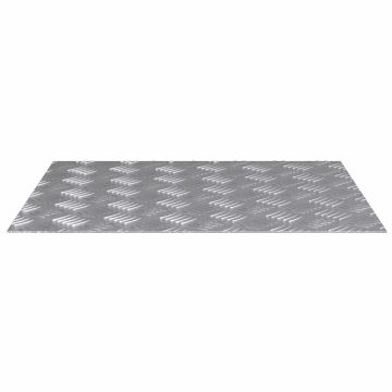 Gradini per Scale 4 pz 60 x 50 cm Argento Alluminio