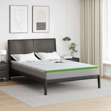 Topper per materasso 180 x 200 cm Spessore Tessuto Jacquard