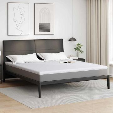 Topper per materasso Bianco 200 x 200 cm Tessuto Jacquard