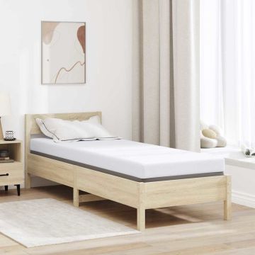 Topper in schiuma memory 80 x 200 cm Thick Morbido Bianco