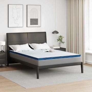 Topper per materasso 160 x 200 cm Spessore Tessuto Jacquard