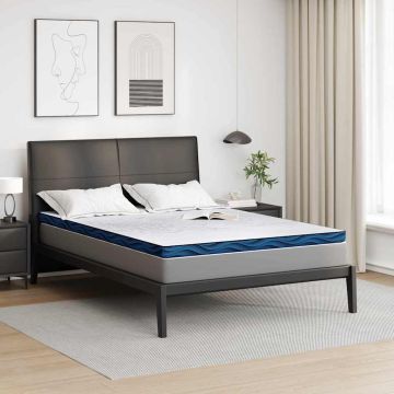 Topper per materasso 140 x 200 cm Spessore Tessuto Jacquard
