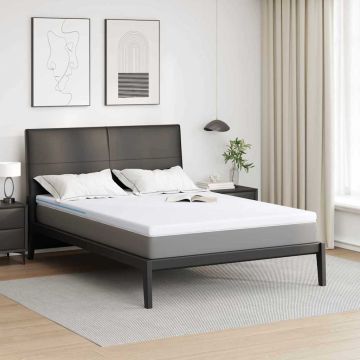 Topper per materasso 140 x 200 cm Spessore Tessuto Jacquard