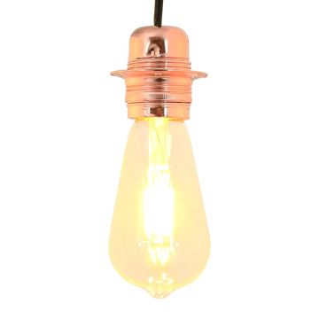 Portalampada 2 pz Oro Rosa E27