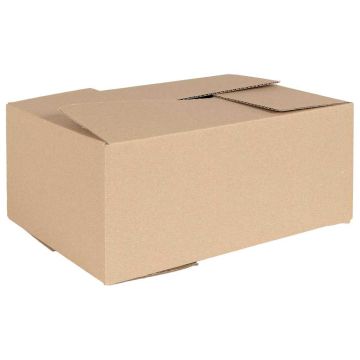 Scatola Pieghevole 50 pz Naturale 35 x 24 x 15 cm Cartone