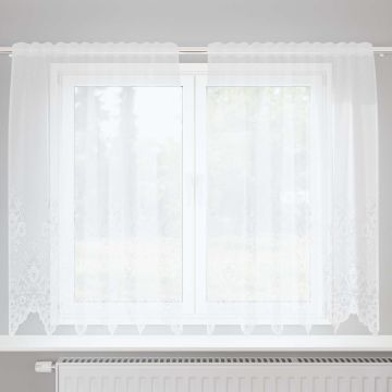 Tenda in Pizzo Bianco 180 x 150 cm Poliestere