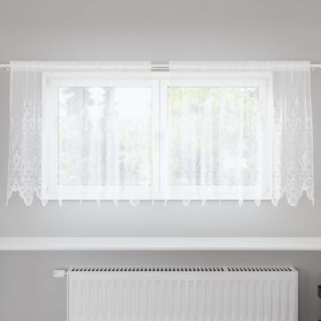 Tenda in Pizzo Bianco 80 x 200 cm Poliestere
