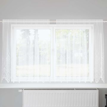 Tenda in Pizzo Bianco 180 x 200 cm Poliestere
