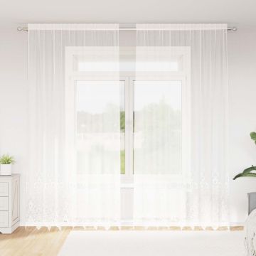 Tenda in Pizzo Bianco 260x200cm Poliestere