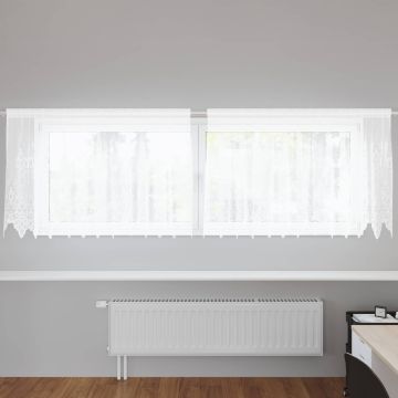 Tenda in Pizzo Bianco 80 x 300 cm Poliestere