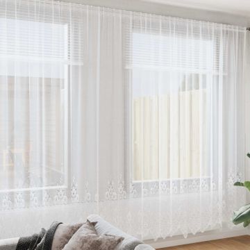 Tenda in Pizzo Bianco 260x750cm Poliestere