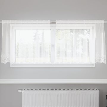 Tenda in Pizzo Bianco 200 x 120 cm Poliestere