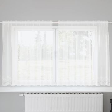 Tenda in Pizzo Bianco 140 x 200 cm Poliestere