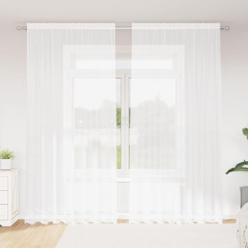 Tenda in Pizzo Bianco 280 x 200 cm Poliestere