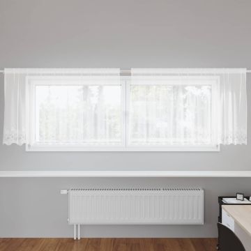 Tenda in Pizzo Bianco 80 x 300 cm Poliestere