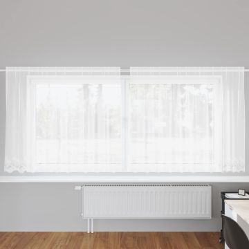 Tenda in Pizzo Bianco 180 x 300 cm Poliestere