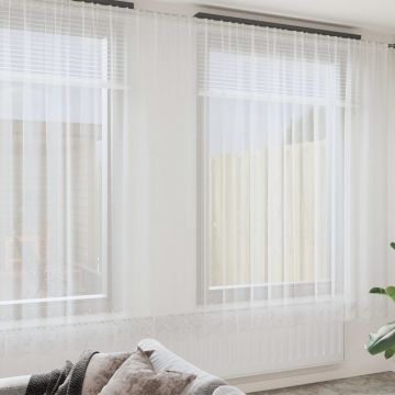 Tenda in Pizzo Bianco 280 x 400 cm Poliestere