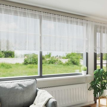 Tenda in Pizzo Bianco 120 x 600 cm Poliestere