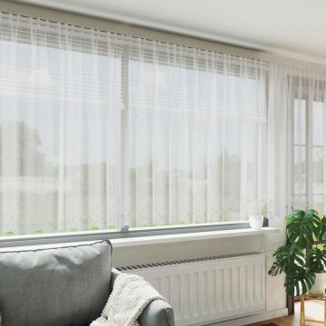 Tenda in Pizzo Bianco 140 x 600 cm Poliestere