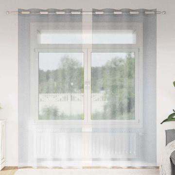 Tenda in Velo 2 pz Grigio scuro 260 x 140 cm Poliestere
