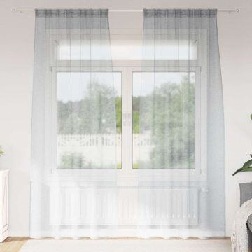 Tenda in Velo 2 pz Grigio scuro 245 x 140 cm Poliestere