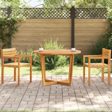 Tavolo da pranzo rotondo da giardino Ø110x75 cm