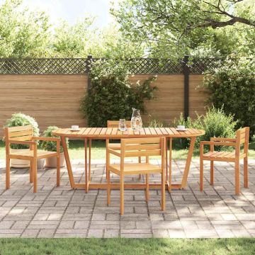 Tavolo da pranzo ovale da giardino 200x90x75 cm