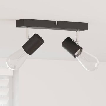 Faretto da soffitto Nero 26 x 6,5 x 11,5 cm Metallo
