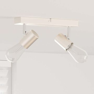 Faretto da soffitto Nichel 26 x 6,5 x 11,5 cm Metallo