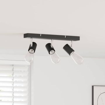 Faretto da soffitto Nero 38 x 6,5 x 11,5 cm Metallo