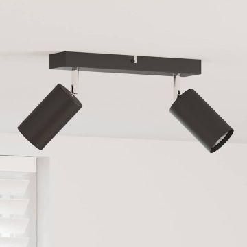 Faretto da soffitto Nero 26 x 6 x 16 cm Metallo