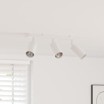 Faretto da soffitto Bianco 38 x 6 x 16 cm Metallo