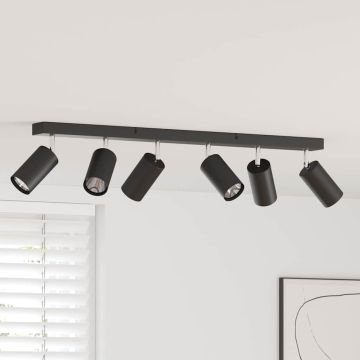 Faretto da soffitto Nero 73 x 6 x 16 cm Metallo