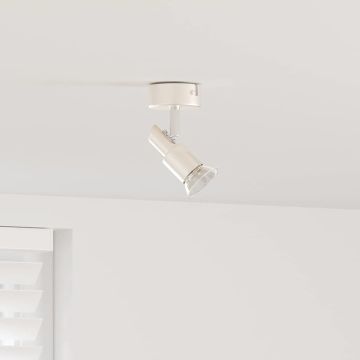 Faretto da soffitto Nichel 8 x 8 x 10,5 cm Acciaio