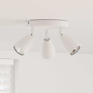 Faretto da soffitto Bianco 19 x 19 x 14,5 cm Metallo