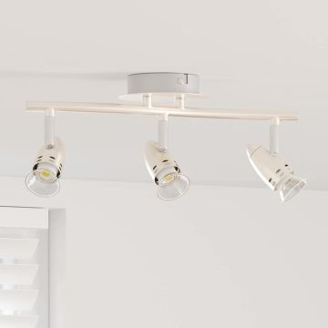 Faretto da soffitto Nichel 36,5 x 10 x 12,5 cm Metallo