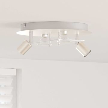 Faretto da soffitto Nichel 29 x 29 x 11 cm Acciaio e vetro
