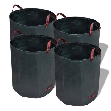 Sacchi per Rifiuti da Giardino Verde Tessuto in PP 45 x 76 cm
