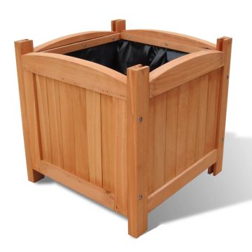 Letti Rialzati da Giardino in Legno Set 2 pz 30 x 30 x 30 cm